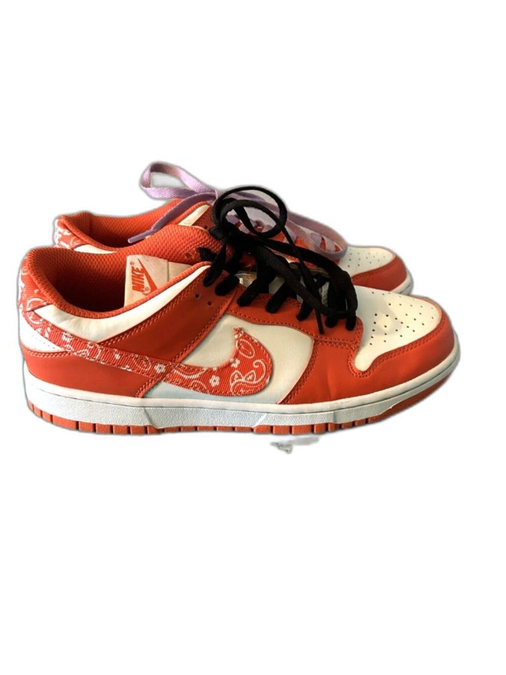 Nike Dunk Low Paisley Pack Orange Sneakers - Size 8